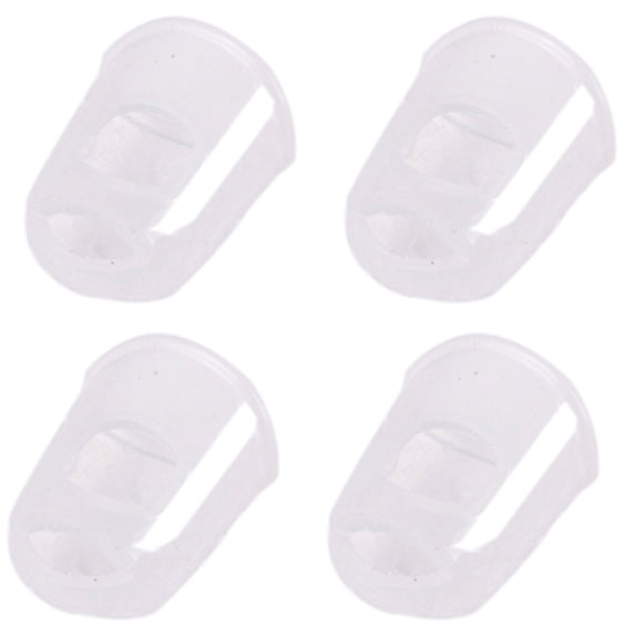 4-Piece Silicone Fingertip Protectors, Anti-Slip Guitar Finger Guards for String Instruments - 3 Sizes (S/M/L) for Mandolin, Bass, Ukulele