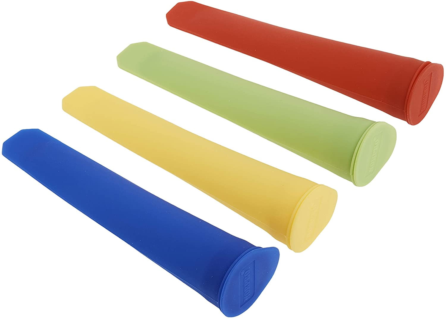 Assorted Color Silicone Ice Pop Maker Set, 4-Piece