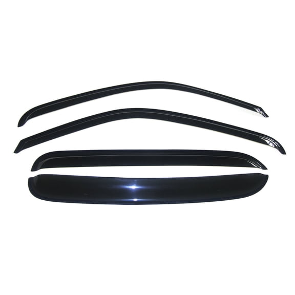 4-Piece Smoke Acrylic Vent Window - Outside Mount Deflectors-4PCS Vent Window Visors