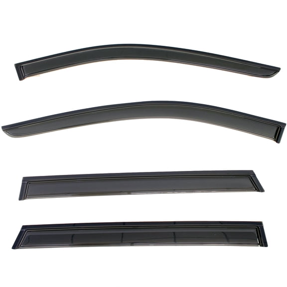 4-Piece Smoke Vent Window Deflector Guards, Outside Mount-4PCS Sun Rain Vent Door Window Visors Deflector Guard