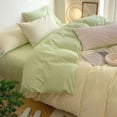 thumbnail image 1 of 4-Piece Soft Polyester Bedding Set for Student Dorm Beds with Reversible Quilt Cover and Breathable Sheets, 1 of 6