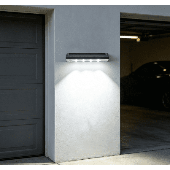 2026 NEW Solar Wall Light Outdoor Wireless Waterproof LED Fixture – Automatic Powered Step Light for Courtyard, Corridor, Walkway, Balcony, Garden, Patio, Backyard, Yard, Wall Railing
