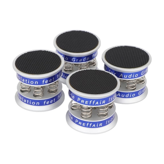 4 Piece Sound Vibration Damper Spring Feet for Speakers to Absorb Shock Reduce Resonance and Improve Sound Quality
