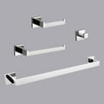 thumbnail image 1 of 4 - Piece Stainless Steel Bathroom Towel Rack Set Wall Mount, 1 of 10