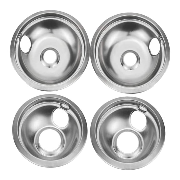 Stainless Steel Stove Pan Set - W10278125 Compatible, Stain-Resistant & Easy Clean - for Electric Furnace Burners, Kitchen Hygiene & Fit