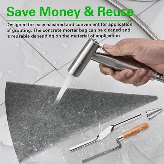 4-Piece Stainless Steel Piping Tips Set, V-Shaped Nozzles for Cupcake & Cake Decoration, Baking Icing Tools Gray