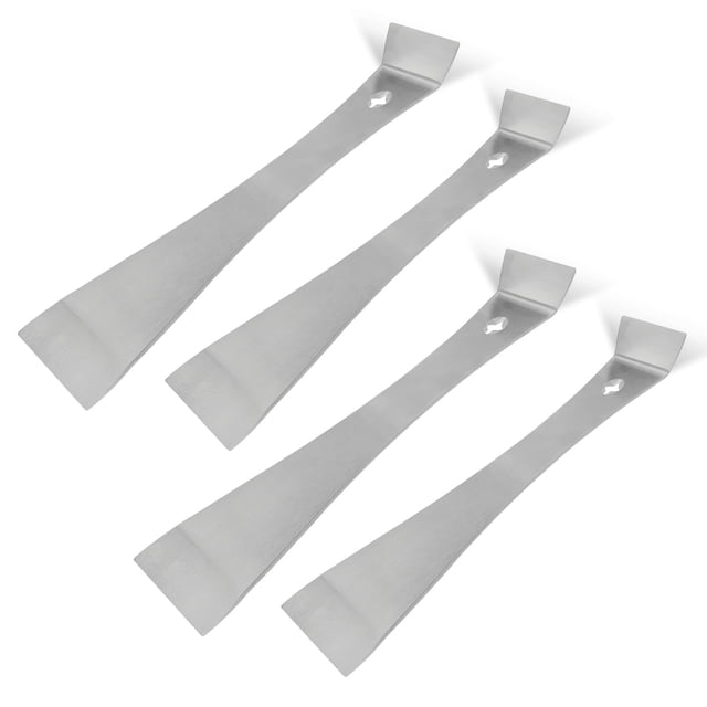 4-Piece Stainless Steel Pry Bar Scraper Set, Trim Puller, Small Flat ...
