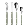 thumbnail image 1 of 4 Piece Stainless Steel Silverware Set, Flatware Cutlery Kit, Steak Knife Fork Spoon Utensil, Durable Dishwasher Safe Set, Silverware Sets For Home, Restaurant And Party Dining,green, 1 of 9