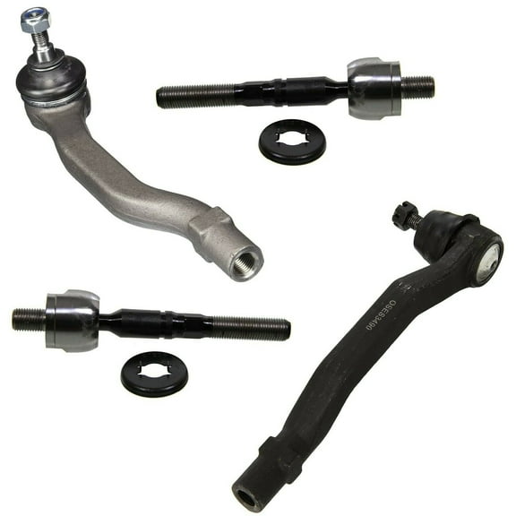 4 Piece Steering Kit Inner & Outer Tie Rods Passenger Driver Side Fits select: 1998-2002 HONDA ACCORD