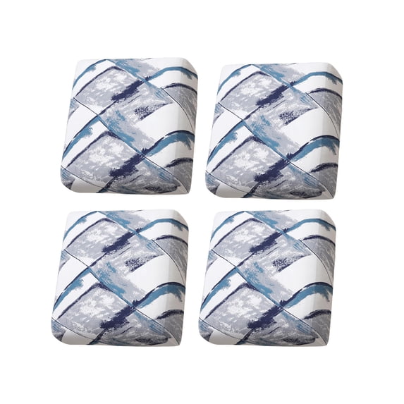 4-Piece Stretch Patio Sofa Cushion Covers, Waterproof Washable Outdoor Seat Slipcovers for Couch, Bench, Swing, and Window Seat, Universal Fit Protective Case for Indoor & Garden Furniture