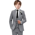 thumbnail image 1 of 4 Piece Suit for Boy Slim Fit Suits Formal Wedding Suit Prom Dress Suits for Boy, 1 of 8
