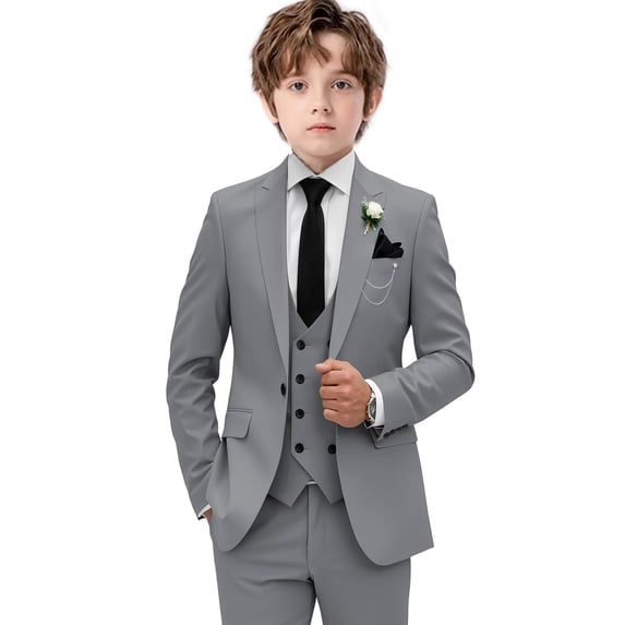 4 Piece Suit for Boy Slim Fit Suits Formal Wedding Suit Prom Dress Suits for Boy