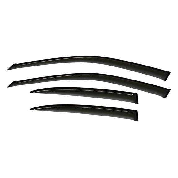 4-Piece Sun Rain Wind Deflectors - Door Window Visors with Channel ...