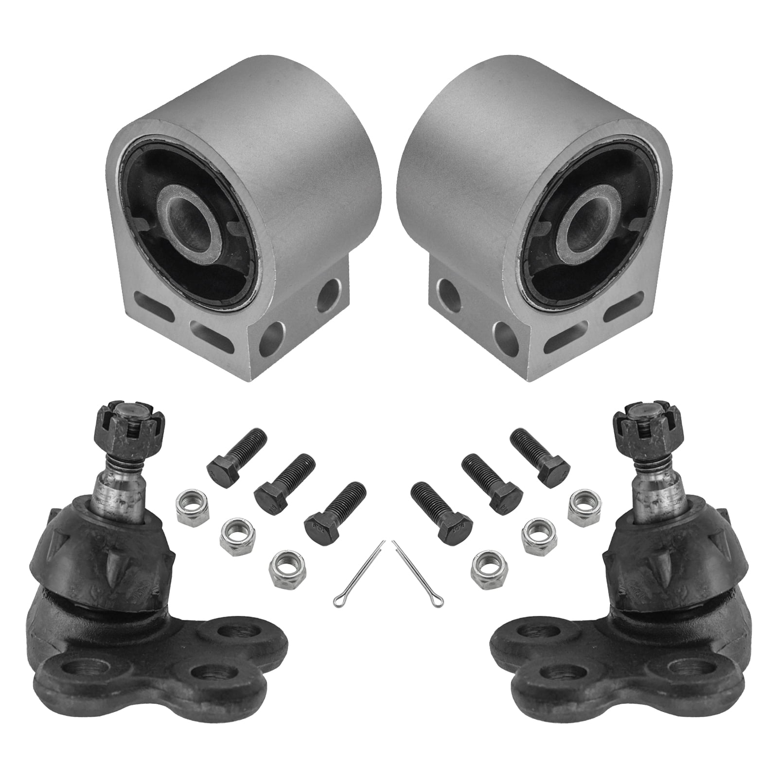 TRQ Front Lower Control Arm Bushing Kit – 6-Piece Set For Commander & Grand Cherokee