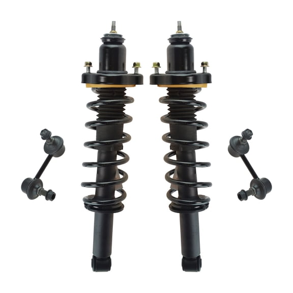 4 Piece Suspension Kit Rear Strut & Spring Assemblies Sway Bar End Links New SCA66225 Fits select: 2007 DODGE CALIBER, 2007-2009 JEEP PATRIOT