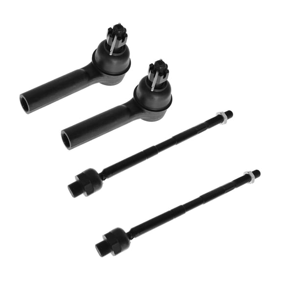 4-Piece Suspension Tie Rod End Kit - Front Inner and Outer Set for Light Truck Applications