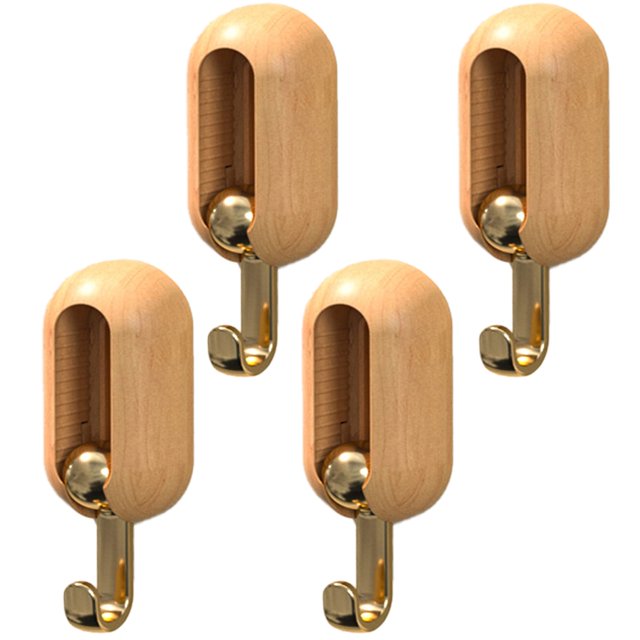 4Piece Swivel Wall Hooks, HeavyDuty SelfAdhesive Hooks for Hanging