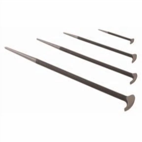 4 Piece Tapered Taper Rolling Head Heel Prying Steel Metal Pry Bar Tool Set Kit