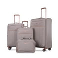 thumbnail image 1 of 4-Piece Terylene Softshell Suitcase Set with 360° Spinner Wheels & Stackable Design for Frequent Travel & Space-Saving Storage, 1 of 9