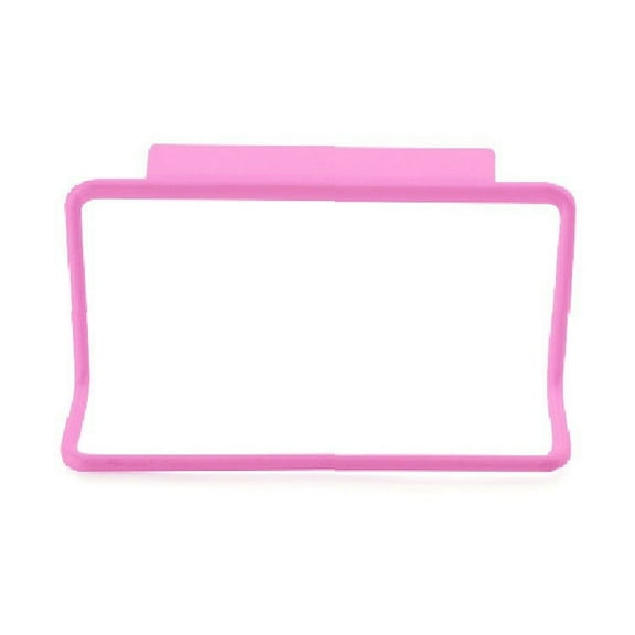 4-Piece Towel Rack Hanging Holder Organizer - Over The Door Cabinet Cupboard Hanger for Kitchen,Bathroom,Space-Saving,Pink Color,Easy Installation