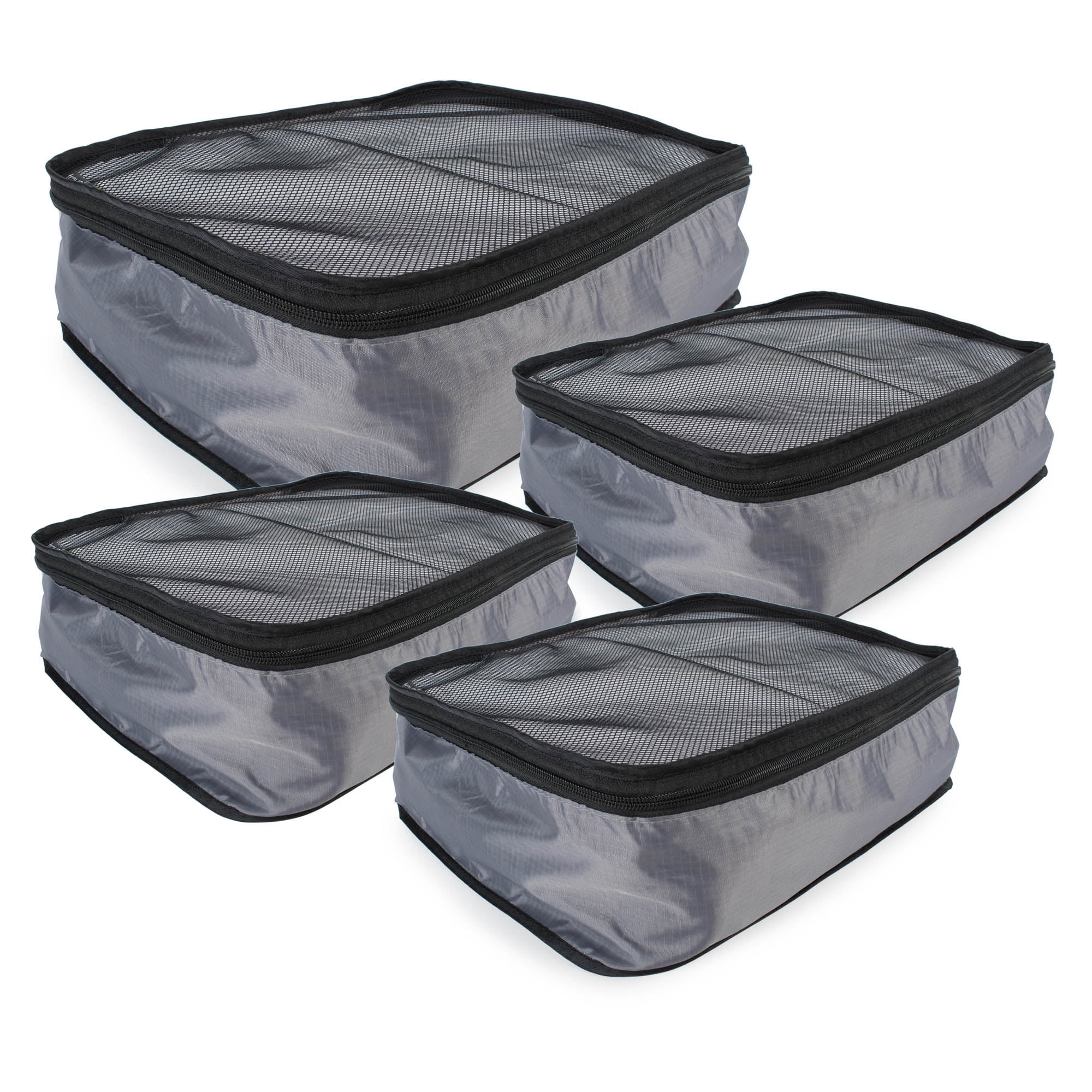 4-Piece Travel Organizer Cube Set Grey