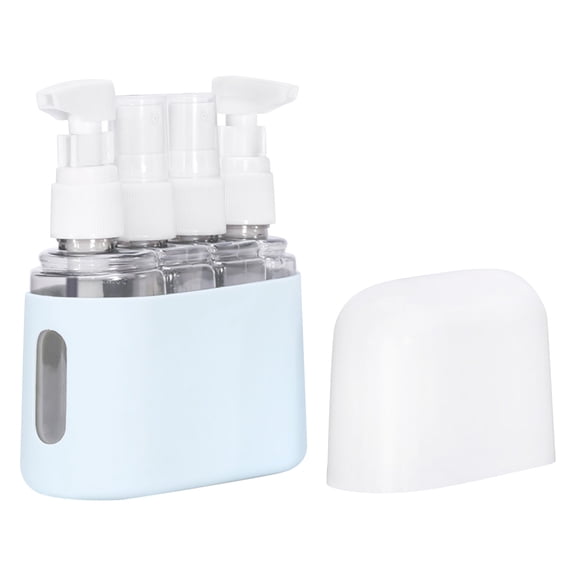 4-Piece Travel Separate Bottling Combination Suit, Portable Spray Bottles With 50Ml Capacity Each, Odor Resistant And Leak-Proof Sealed Lids For Cosmetics