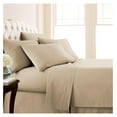 thumbnail image 1 of 4-Piece Twin Sheets Set, 21" Extra Deep Pocket Twin Fitted Sheet, Oversized Flat Sheet, Microfiber Bedding Set, Beige Pillow Cases Standard Size, Beige Sheets, Soft Sand, 1 of 9