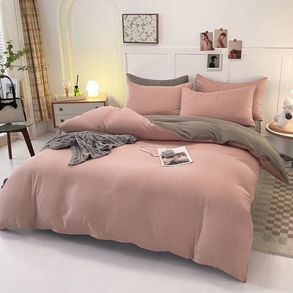 4-Piece Twin XL Bedding Set for College Dorm | 70.86x86.61 Inch Washed Microfiber Sheet Set | Includes 1 Comforter Cover, 1 Flat Sheet, 2 Pillowcases(180x220cm,230x230cm,48x74cm)