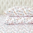 thumbnail image 1 of 4-Piece Ultra Soft 100% Turkish Cotton Flannel Sheet Set - Holiday Christmas Flannel Sheets, Warm and Cozy , Deep Pocket Fitted Sheet- Queen, Plaid Deer, 1 of 5
