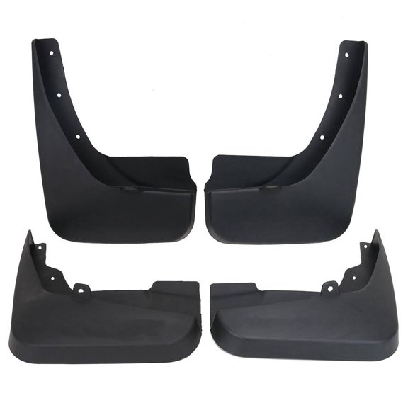 4-Piece Universal Splash Guards - Front and Rear Set - Black-4PCS Front + Rear Splash Guards Mud Flaps Kit