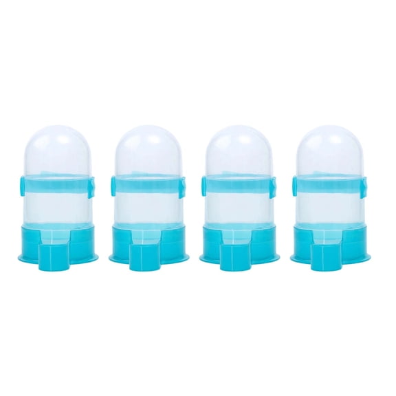 4 Piece Universal Waterer Automatic Drinking Device Feeder Outdoor Parrot Cage Water Dog Bowl Spill Proof Automatic Water for Dogs 4 Water Trough for Animals Auto Feeder Dog No Spill Pet Water Bowl