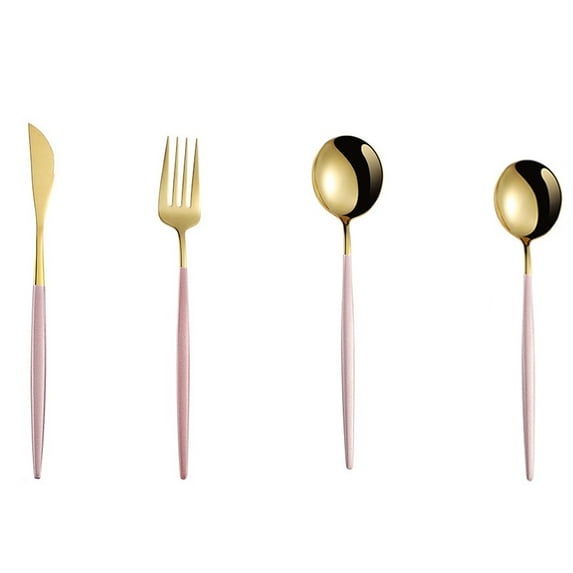 4-Piece Utensils Set, Reusable ,Easy to Clean, for Lunch Box Dorm Workplace Camping School Picnic