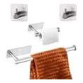 thumbnail image 1 of 4 Piece Wall Mounted Towel Rack Set for Bathroom, Toilet Roll Holder, 1 of 6
