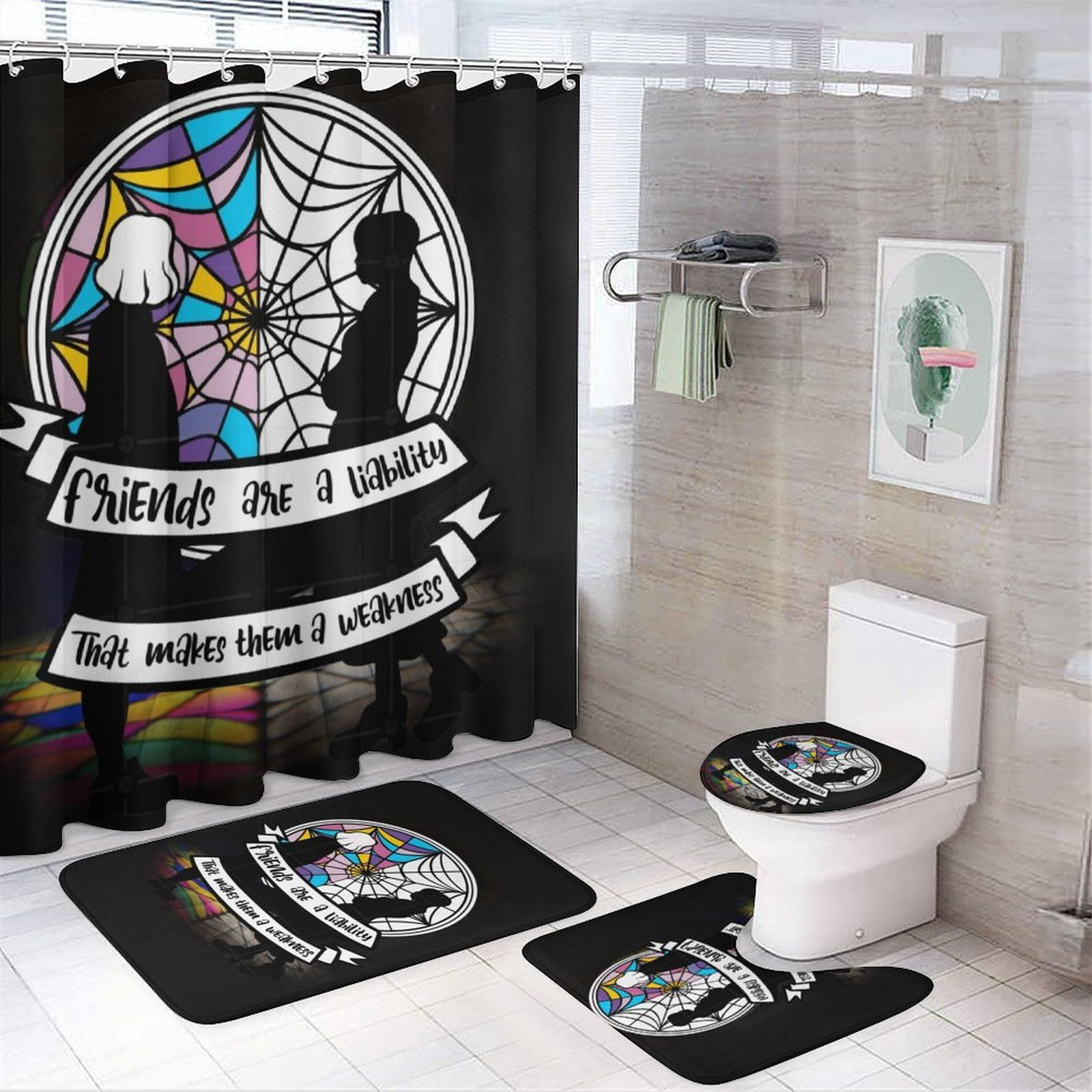 Wednesday Rug 4 Piece Wednesday_Addams Bathroom Set - 72