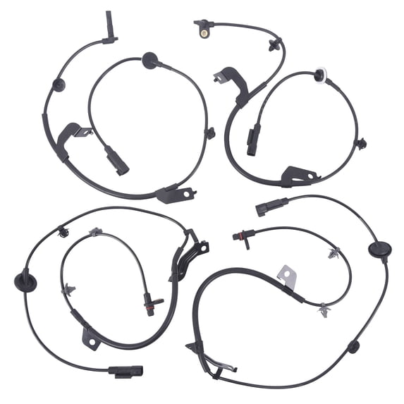 4-Piece Wheel Speed Sensor Set - Front and Rear Left Right Compatible-4PCS Front Rear ABS Speed sensor Right + Left