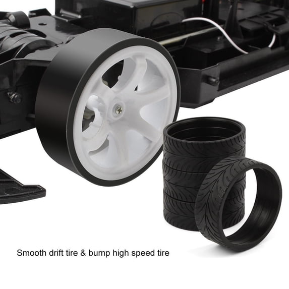 4 Piece Wheels Tire Spare Parts For 1 10 70Kmh High Speed Rc Car Rubber Tires