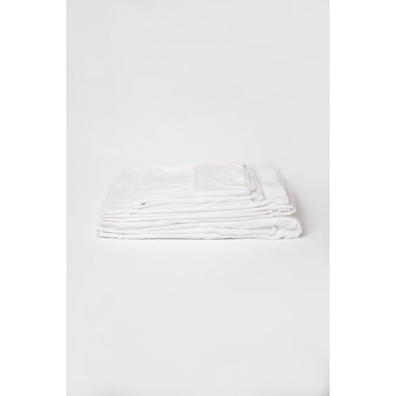 4-Piece White Microplush and Bamboo Twin Hypoallergenic Sheet Set 66032