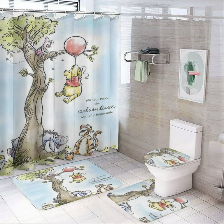 ❌ NEW RELEASE ❌Winnie the Pooh and friends Christmas themed outlet shower curtain