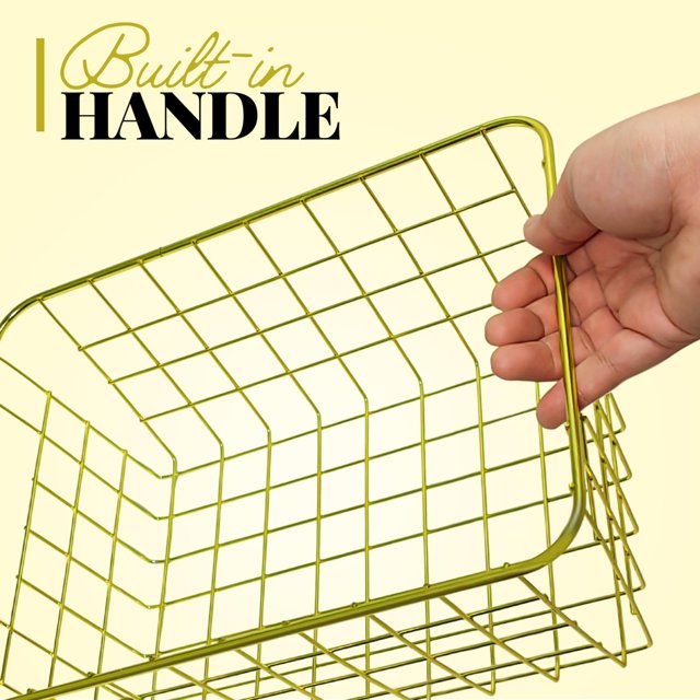 4 Piece Wire Basket Set Storage, Decor, Crafts, Kitchen Organizing