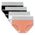 thumbnail image 1 of 4 Piece Womens Menstrual Period Panties Reusable Leak Proof Underwear Plus Size Postpartum Protective Briefs, 1 of 7
