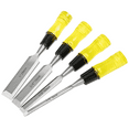 thumbnail image 1 of 4 Piece Wood Chisel Set for Woodworking, Durable PVC Handles Wood Chisel - Perfect for Sharpening, Includes 6mm, 12mm, 19mm, 25mm Sizes, 1 of 4
