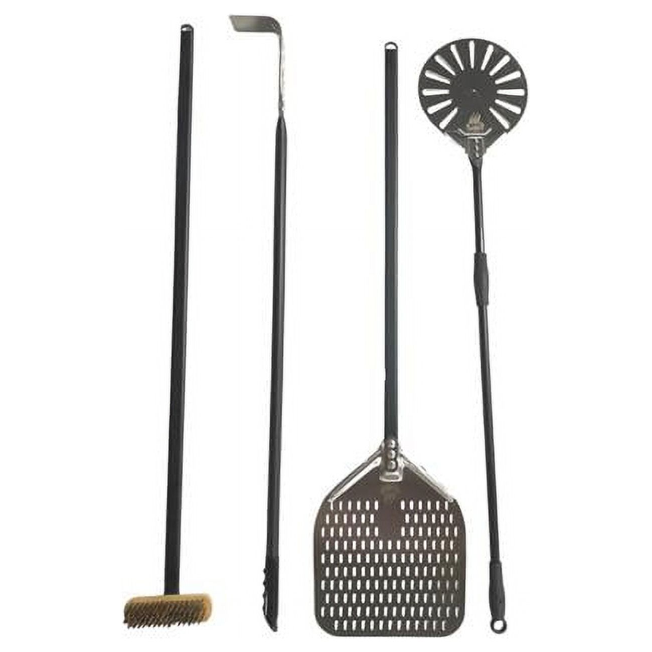 WPPO 12 x 8 x 16 in. Mini Wood Fired Pizza Oven Utensil Kit 4 Piece