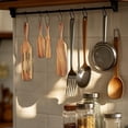 thumbnail image 1 of 4 Piece Wooden Kitchen Utensil Set Cooking Tools with Spoon Turner and Practical Holder for Home Chefs 4PCS, 1 of 4