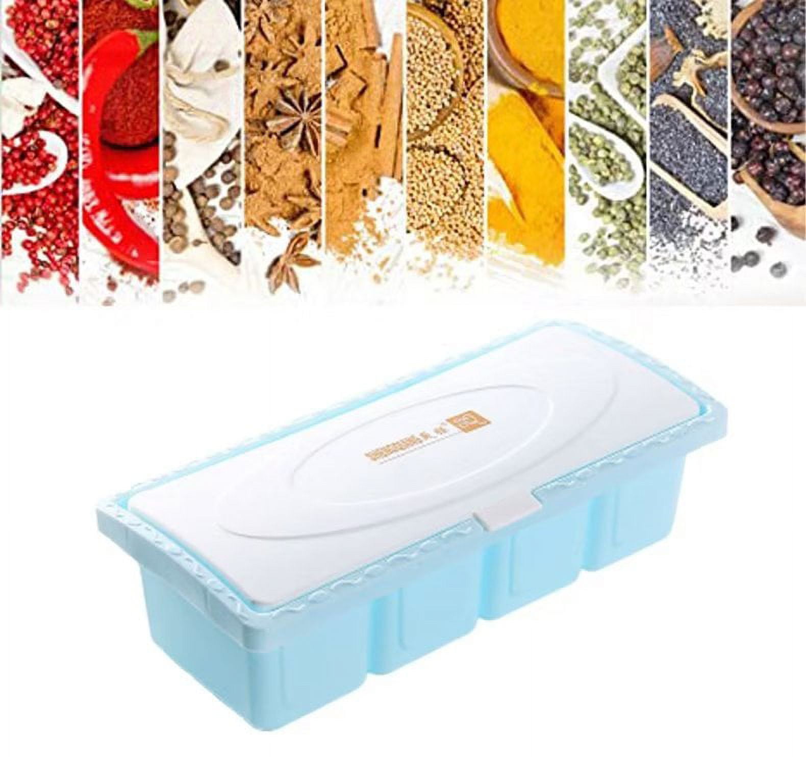 4 Piece plastic Box Cruet Seasoning Box Spice Rack Stylish Plastic