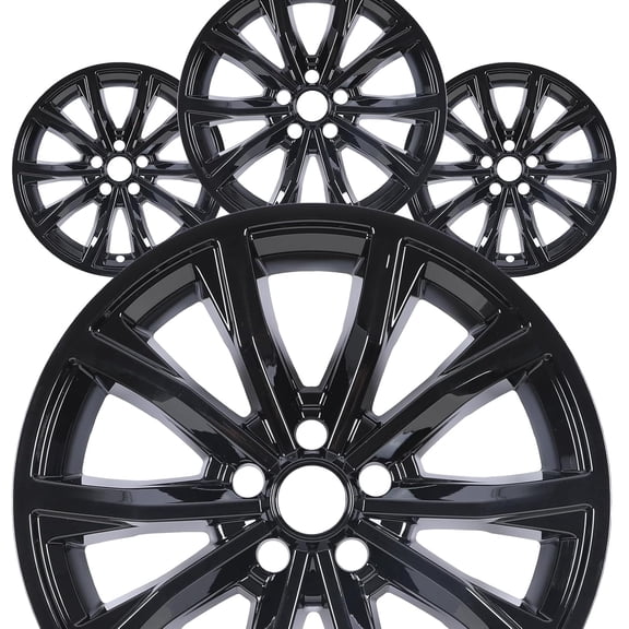 4 Pieces 18 inch Hubcaps Fit for 2023-2025 Honda CR-V EX / EX-L model, Snap-On Sliver Lacquer, 18 inch Honda Style Wheel Cover(OEM#42700-3A0-A81)