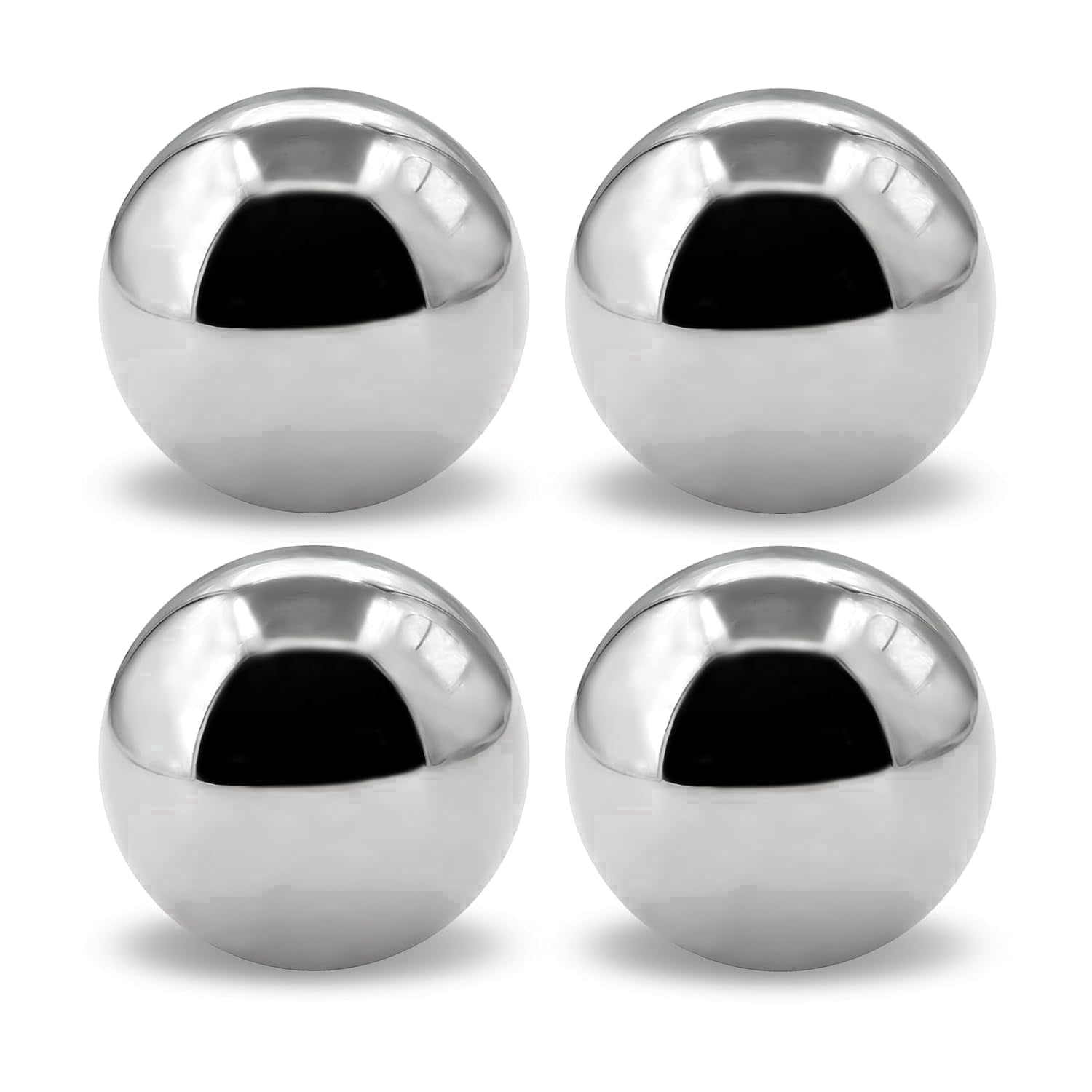 4 Pieces 2 Inch Chrome Steel Bearing Balls, 51mm Precision Steel Balls for Bicycle Bearings
