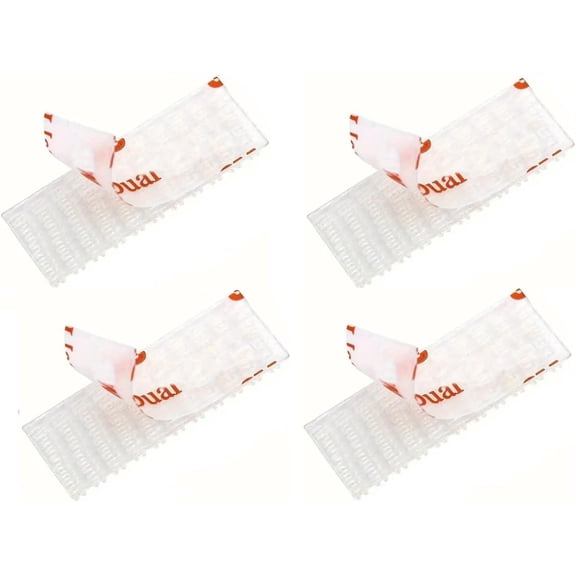 4 Pieces (2 Sets) Mounting Strips for EZ Pass/IPass/IZoom/Sunpass Cars Windshield Toll Transponder Holders Reclosable Fastener Peel and Stick Adhesive Dual Lock Tape Strips