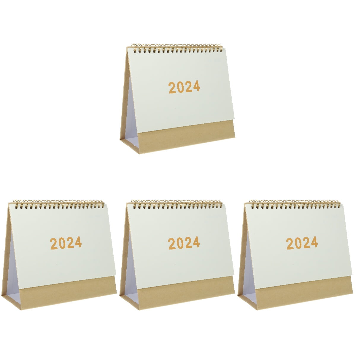 4 Pieces 2024 Desk Calendar Christmas Gofts Marry Me Sign Tents Turn
