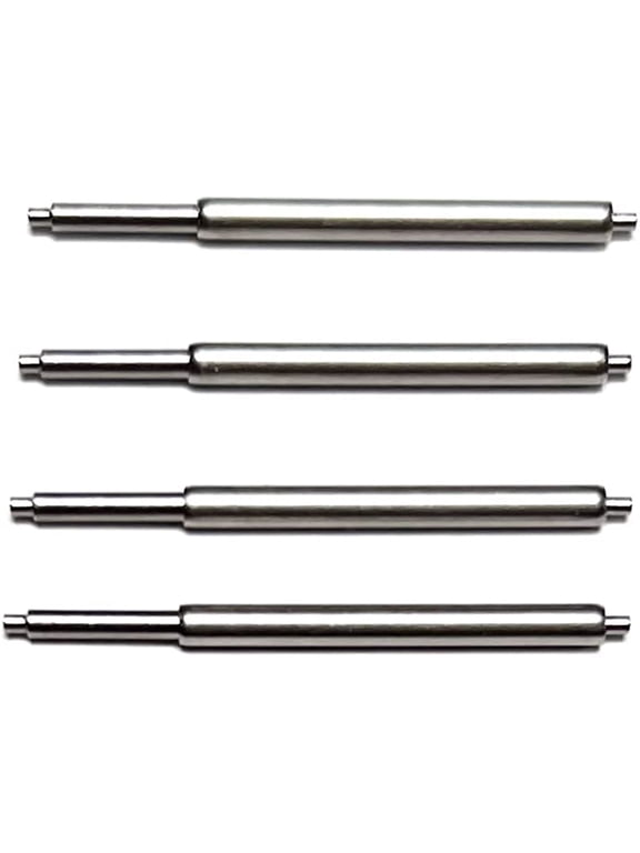 4 Pieces 26-32mm Stainless Steel Adjustable Compression Spring Bar Watch Band Pins for Attaching Watch to Band