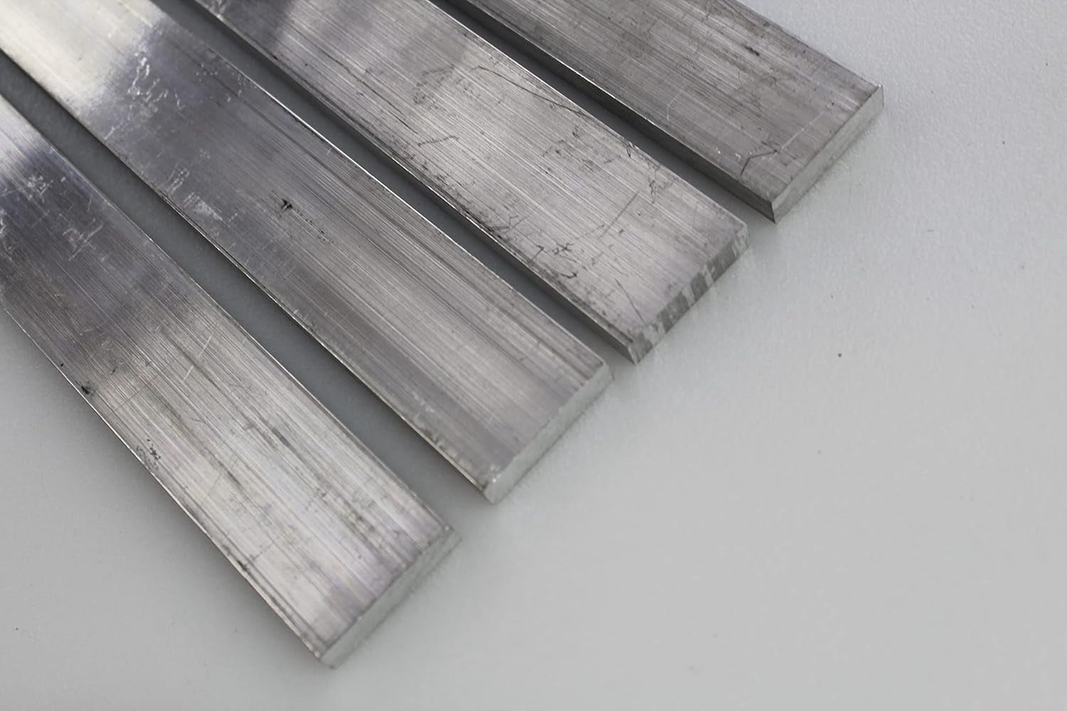 4 Pieces 3/8" X 1-1/2" Aluminum 6061 Flat BAR 24" Long .375" Solid Mill ...